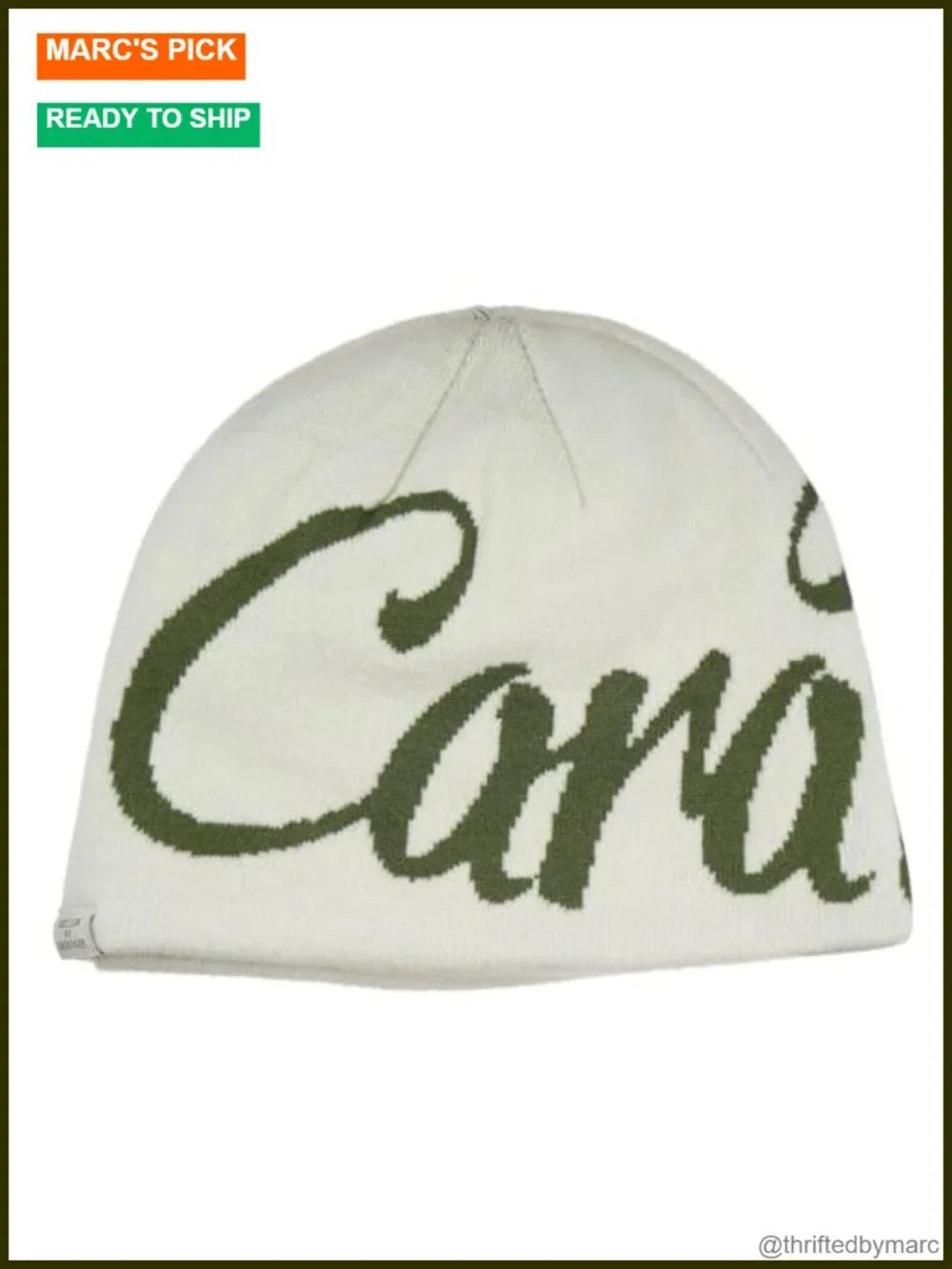 Knitted Graphic Beanie Reversible Skullcap Skiing Hip Hop